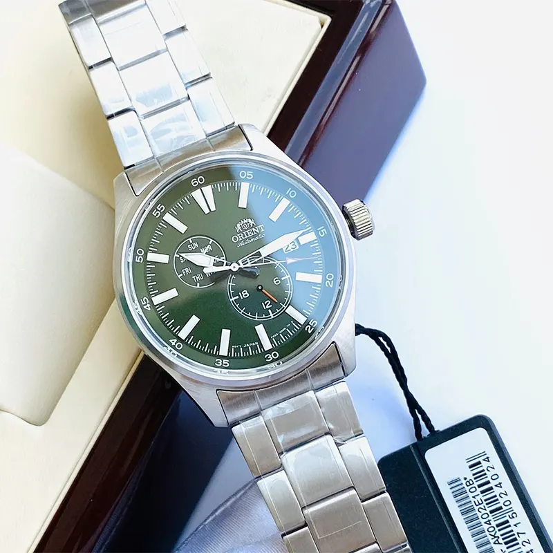 Orient Defender II Automatic Green Dial Watch For Men's  | RA-AK0402E10B